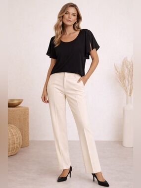 Jay Godfrey Black Draped Blouse Top Size 8 Chic Minimal Designer